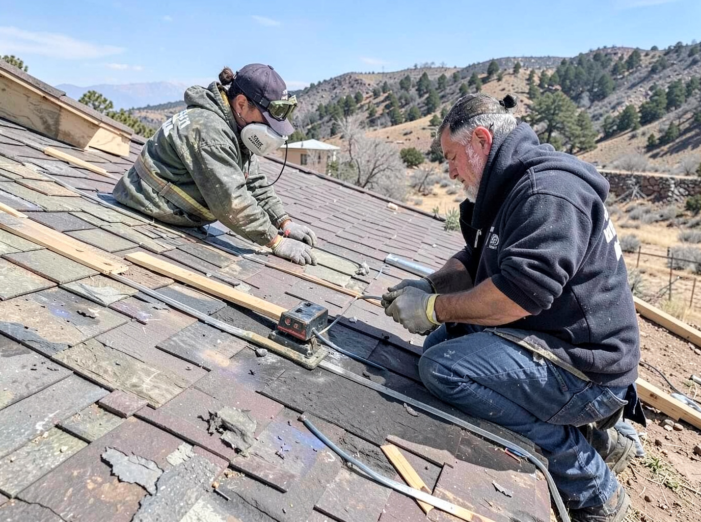 Wind Damage Roof Repair in Casper